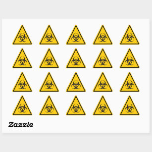 Biohazard Icon Triangle Sticker