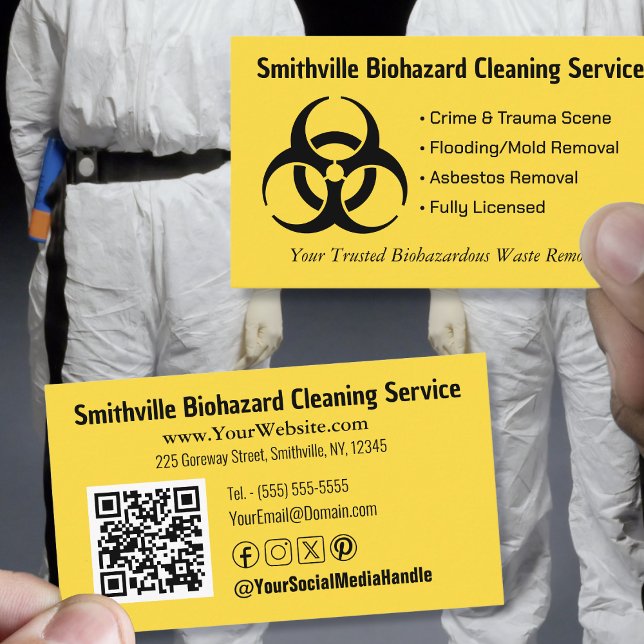 Biohazard Industry - Customise -  Business Card (Biohazard Industry - Customize - Business Card by Office Accessories Shop)