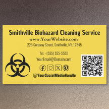 Biohazard Industry - Magnetic Business Card