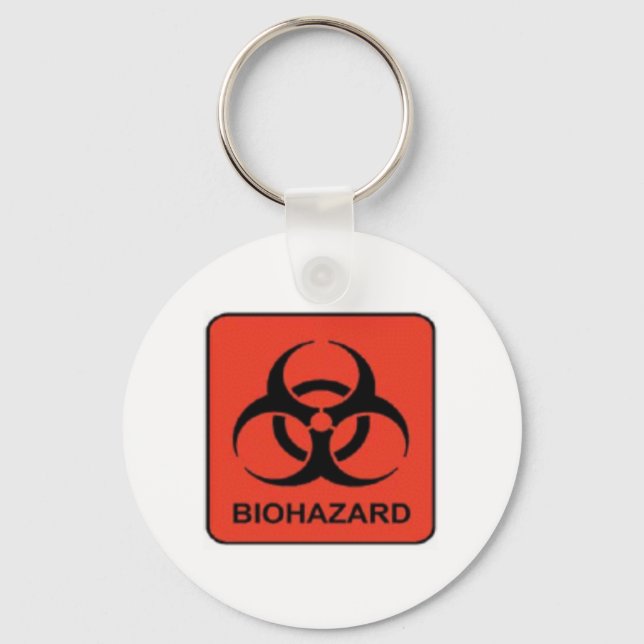 Biohazard_keychain Key Ring (Front)