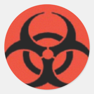 Biohazard Logo Stickers