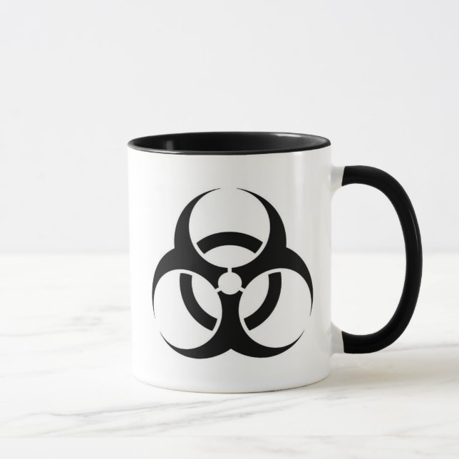 Biohazard mug w/ text (Right)