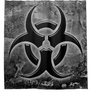 biohazard shower curtain