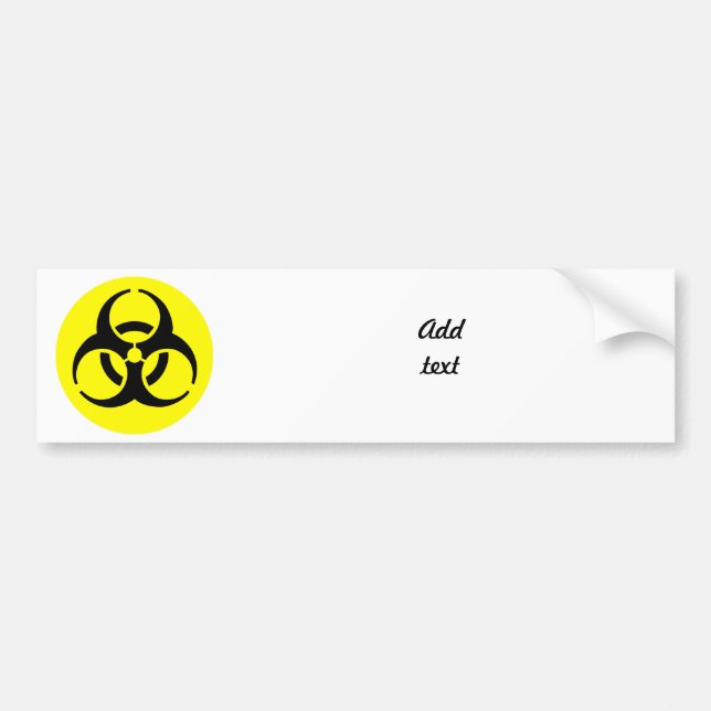 BioHazard Symbol Bumper Sticker (Front)