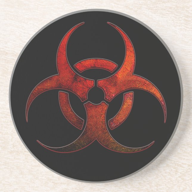 Biohazard Symbol Coaster (Front)