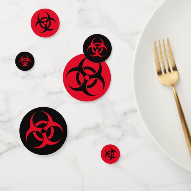 Biohazard Symbol  Confetti (Group)
