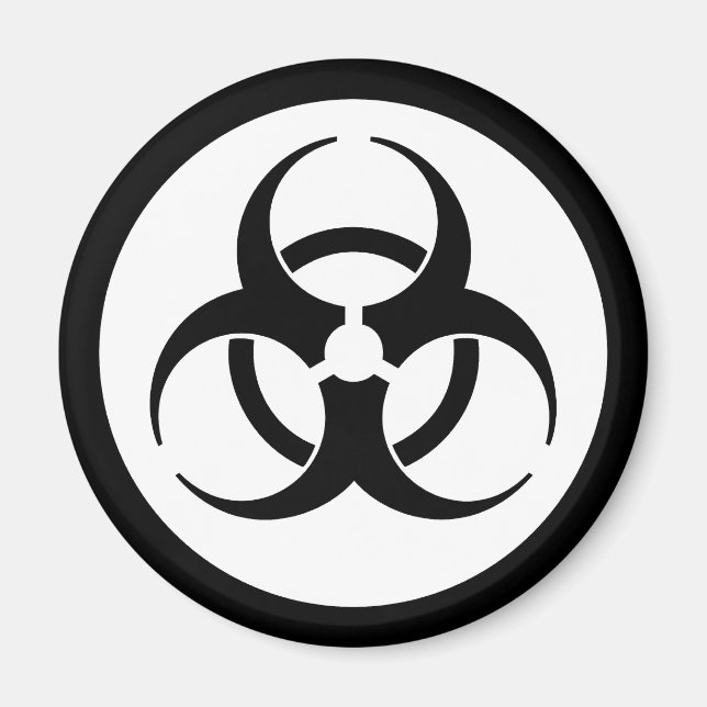 Biohazard Symbol Magnet (Front)