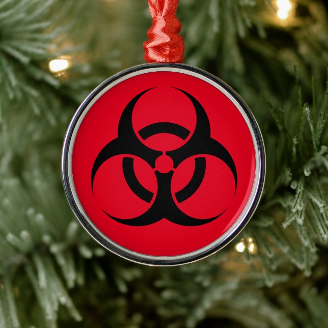 Biohazard Symbol Metal Tree Decoration (Tree)