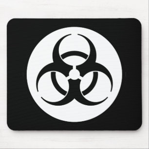 Biohazard Symbol Mousepad