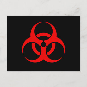 Biohazard Symbol Postcard