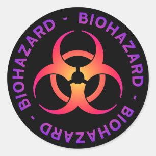 Biohazard Symbol Sticker
