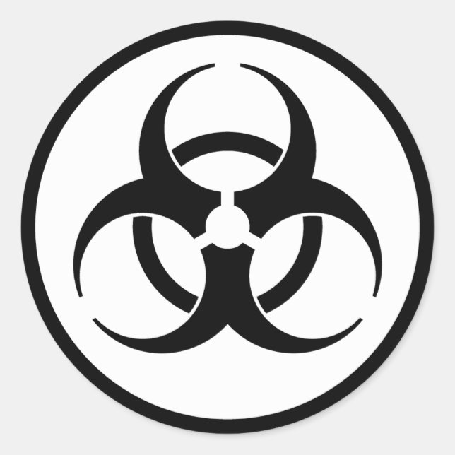 Biohazard Symbol Sticker (Front)