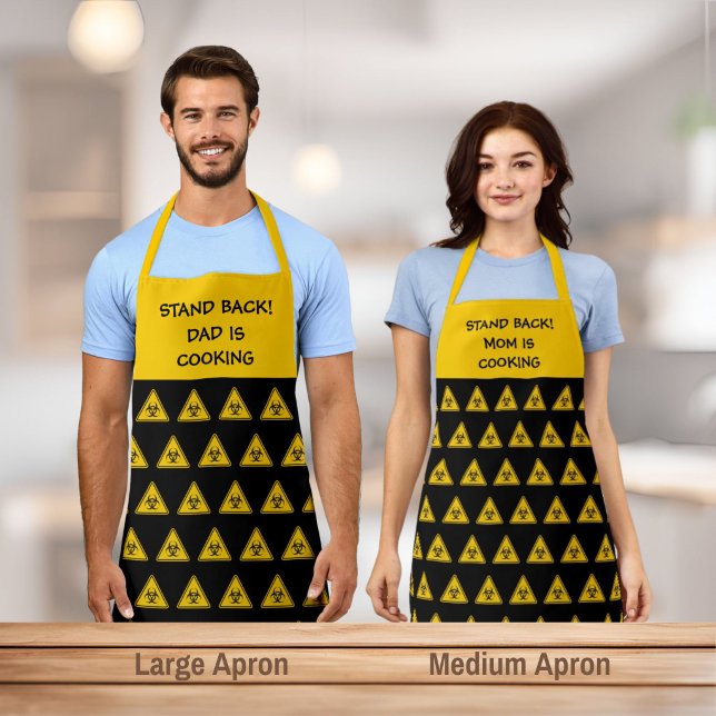 Biohazard Triangle Sign Pattern Apron (Creator Uploaded)