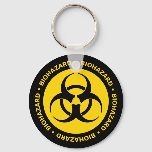 Biohazard Warning Key Ring (Front)
