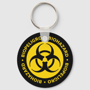 Biohazard Warning Key Ring