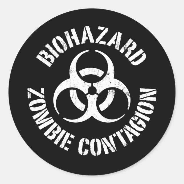 Biohazard: Zombie Contagion Sticker (Front)