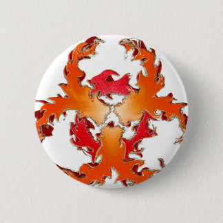 Biohazzard_white 6 Cm Round Badge