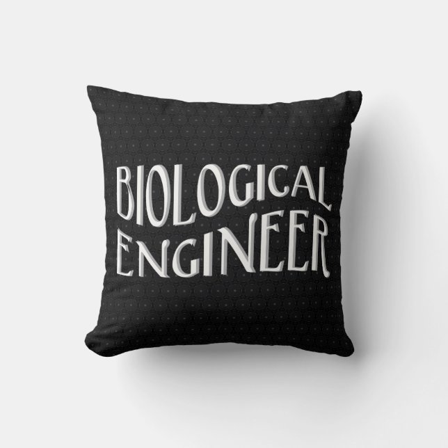 Biological Engineer Text Cushion (Front)