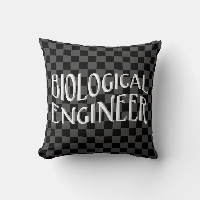 Biological Engineer Text Cushion (Front)