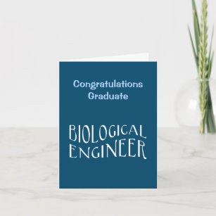 Biological Engineer Text Thank You Card