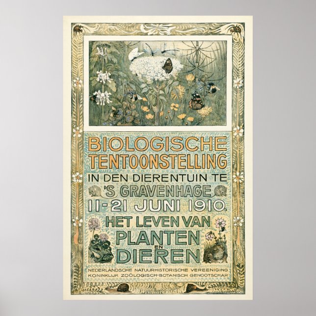 Biological Exhibition Poster, Dutch, Van Hoytema, Poster (Front)