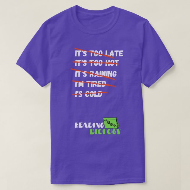 Biologist Biology Exam T-Shirt (Design Front)