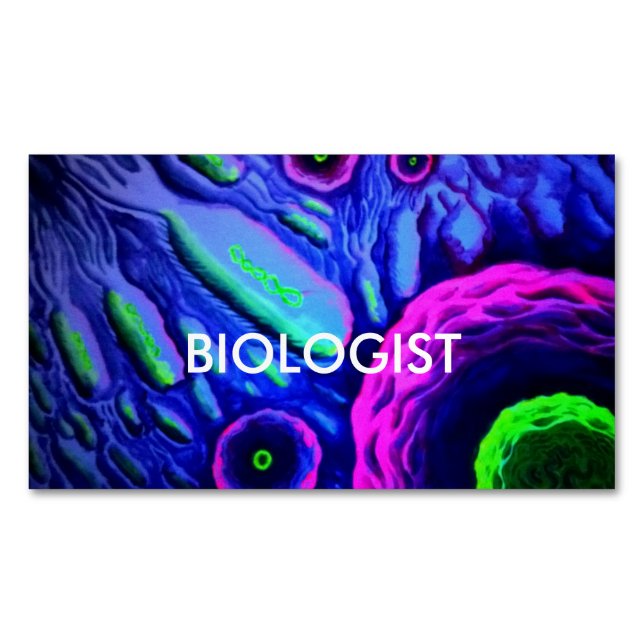 Biologist Magnetic Business Card (Front)