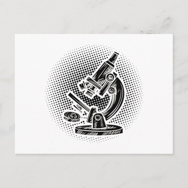 Biologist | Microscope Biology Study Gift Idea Postcard (Front)