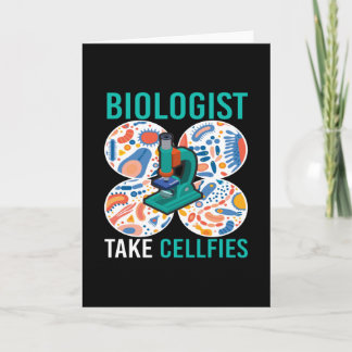 Biologist Take Cellfies Microbiology Card