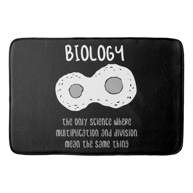 Biology - Biology The Only Science Gift Bath Mat (Front)