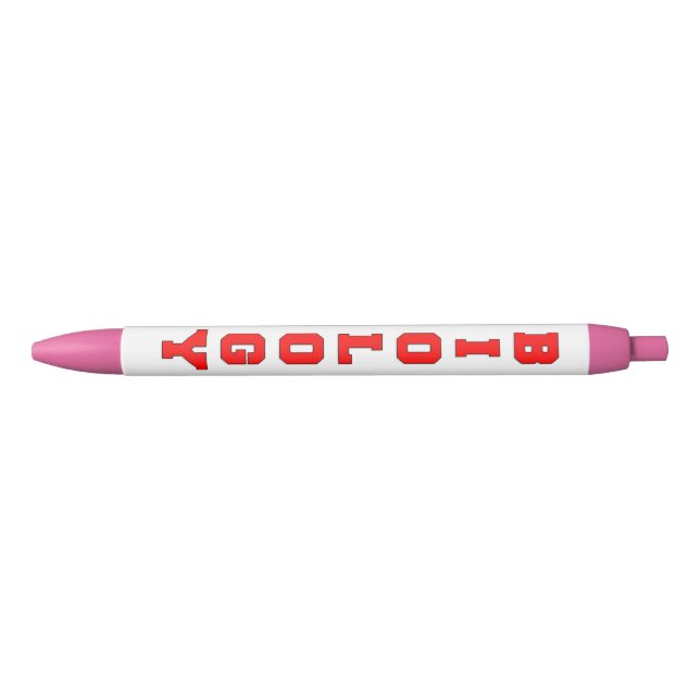 Biology Black Ink Pen (Front)