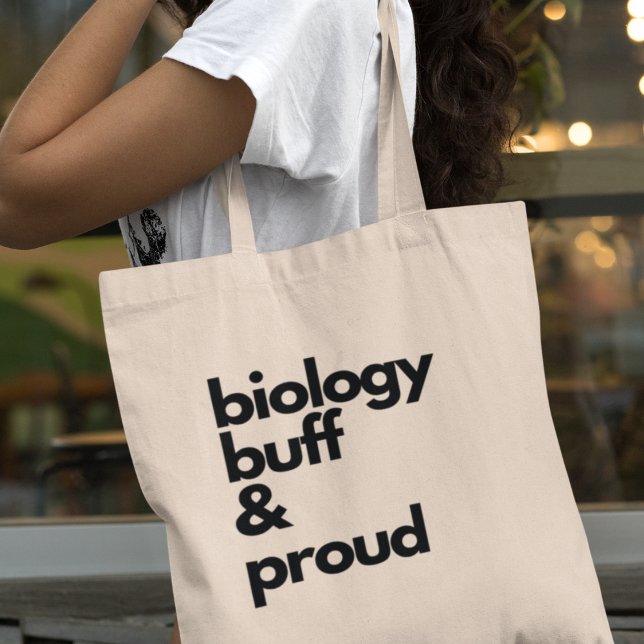 Biology Buff & Proud Science Biology Teacher Gift Tote Bag (Shop now and make a bold statement as a proud biology enthusiast! )
