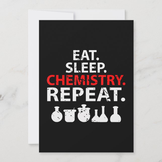 Biology Chemistry Teacher Scientist Gift Chemistry Holiday Card (Front)