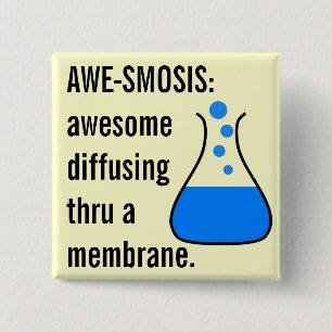 Biology & Chemistry: Teaching Science is Awesome 15 Cm Square Badge
