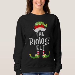 Biology Elf Group Christmas Pajama Party Sweatshirt