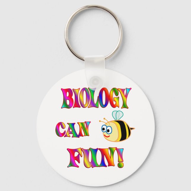 Biology is Fun Key Ring (Front)