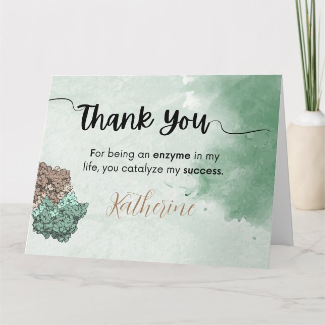 Biology mentors appreciation  thank you card (Front)