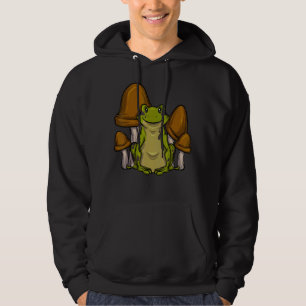 Biology Mycology Frog Catcher Mushroom Collector F Hoodie