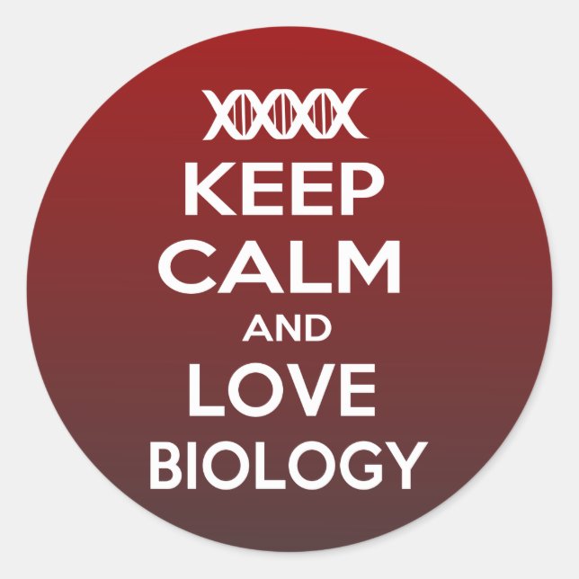 Biology nucleotide adenine pair with uracil UBiolo Classic Round Sticker (Front)