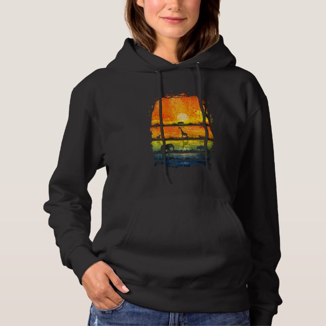 Biology Of African Savannahs Habitats Elephant Gir Hoodie (Front)