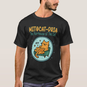 Biology Pun Cats Funny Science Humour Teacher T-Shirt