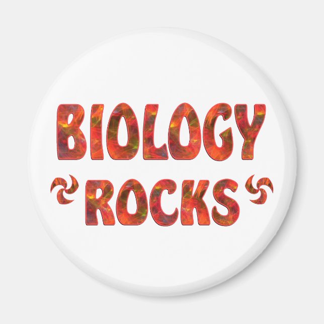 BIOLOGY ROCKS MAGNET (Front)
