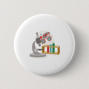 Biology Science 6 Cm Round Badge