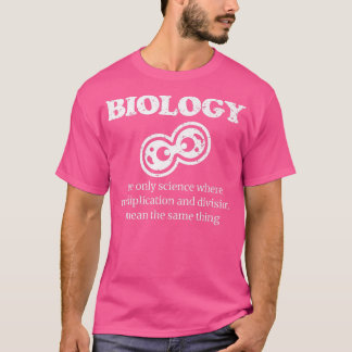 Biology Science Distressed t shirt for science bio