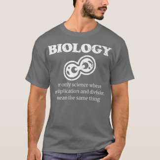 Biology Science Distressed t shirt for science bio