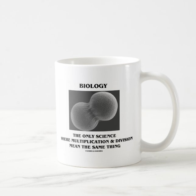 Biology Science Division Multiplication Same Thing Coffee Mug (Right)