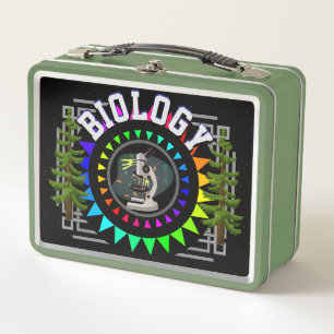 Biology Science Metal Lunchbox
