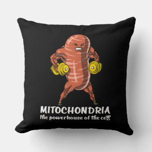 Biology Science Mitochondria Funny Joke Cushion