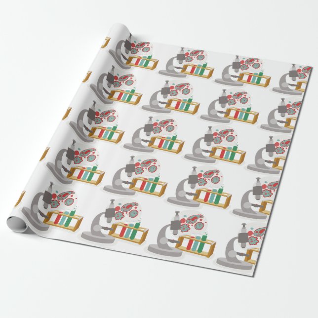 Biology Science Wrapping Paper (Unrolled)