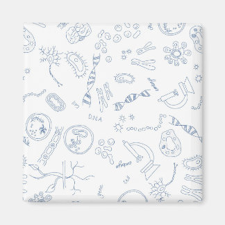 Biology scientific diagrams design magnet